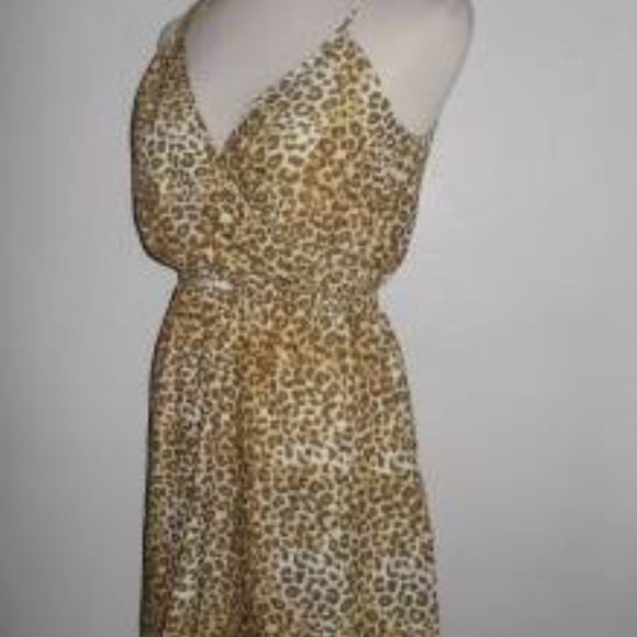 KARDASHIAN KOLLECTION MS SIZES BROWN LEOPARD PRINT SLEEVELESS DRESS - Picture 7 of 10
